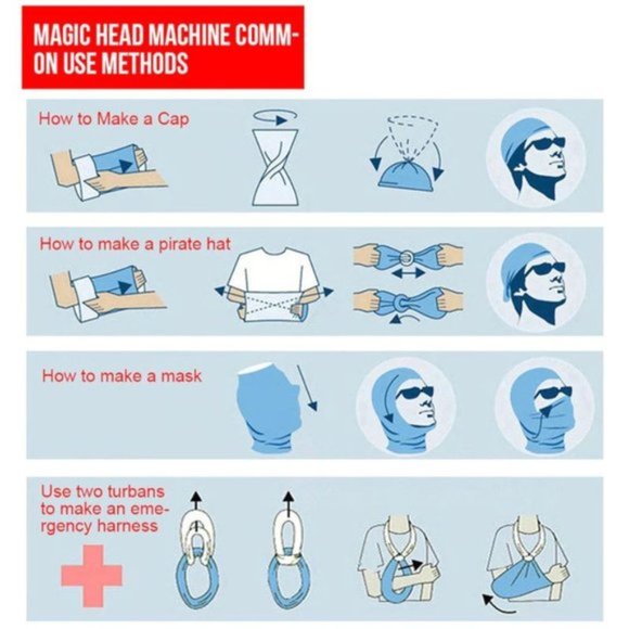 10-IN-1 FASHION ACCESSORY BIKER COVER FACE MASK - Picture 5 of 7